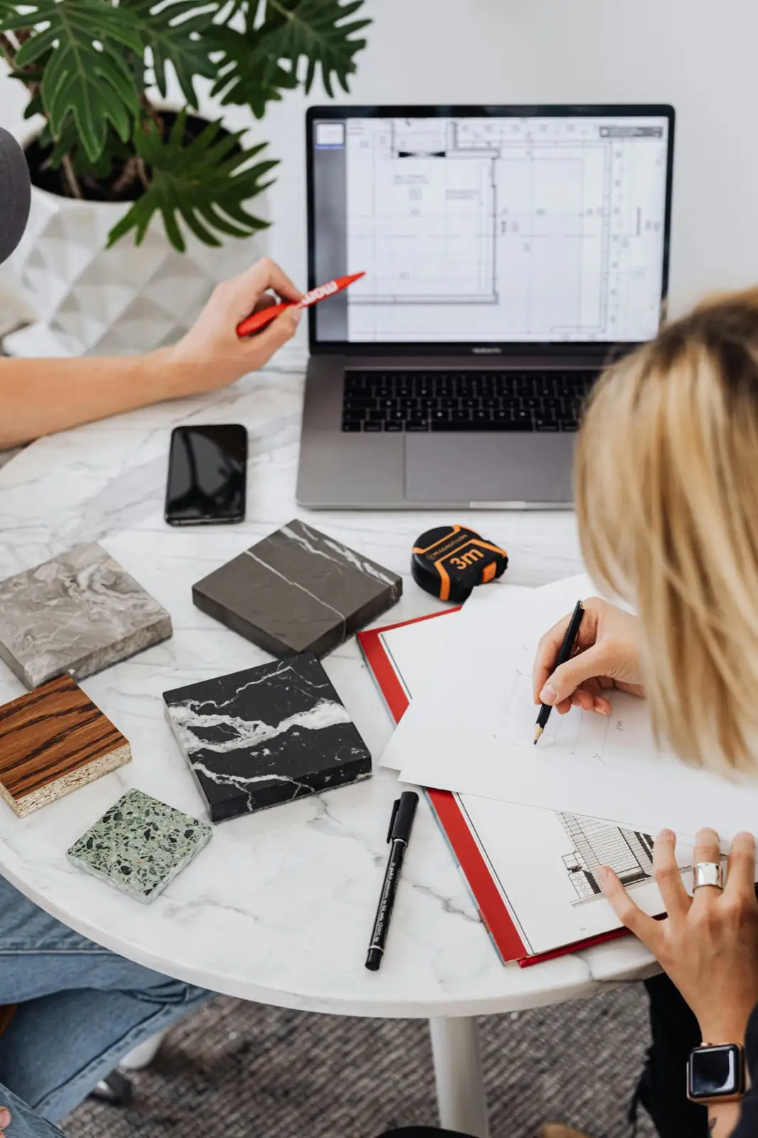 Building a room plan with materials and layout