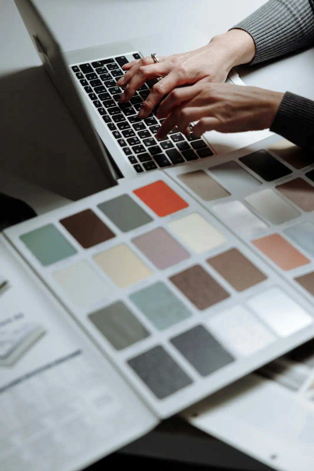 Finalizing the design palette for a staged home